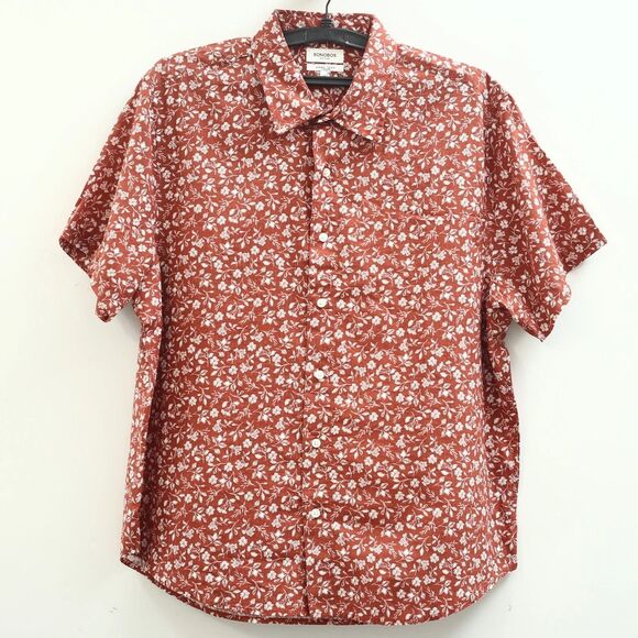 Bonobos Riviera Short Sleeve Men's Shirt Floral Tailored Fit Short XS NEW 283354 - Picture 6 of 11